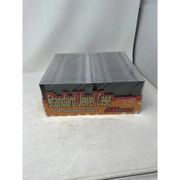 Standard CD Jewel Case 50 Pack All Optimum NEW - Picture 3 of 3